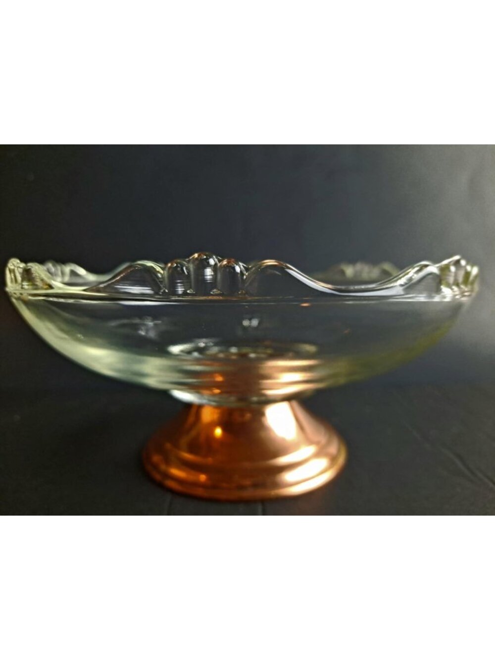 Vintage Princess House Copper Bottom Candy Dish | MCM | Cottagecore